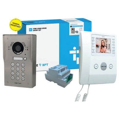 BPT VR Key pad kits with Agata monitors and name windows 1 to 10 apartments
